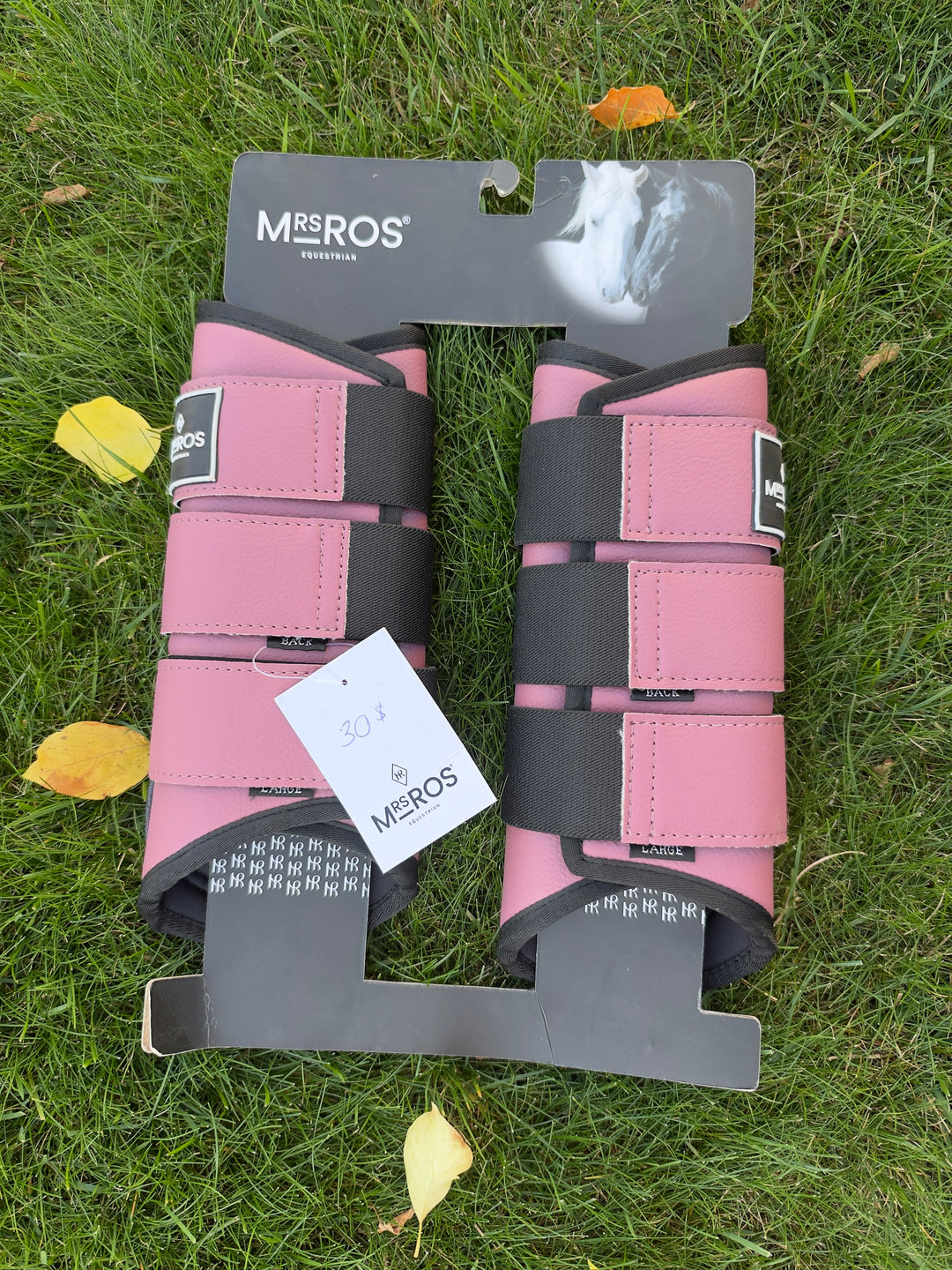 Horse boots pink size Large