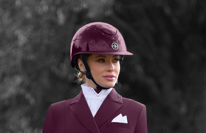 Faven stock tie Royal berry