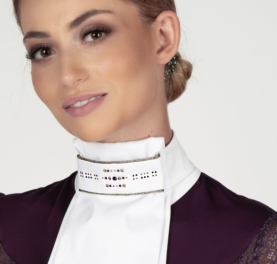 Stock prêt à nouer FP GWEN blanc-brun L (38-40 cm)