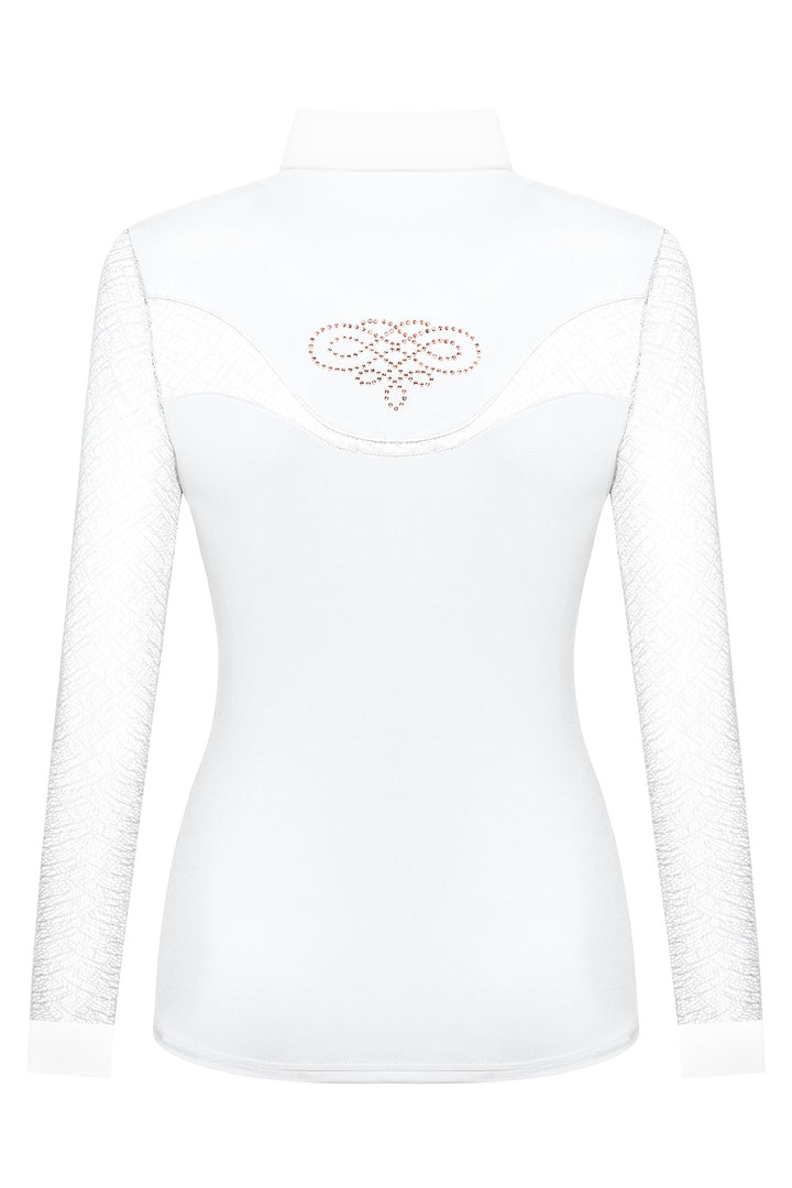 FAIR PLAY CECILE ROSEGOLD LONG SLEEVE COMPETITION SHOW SHIRT