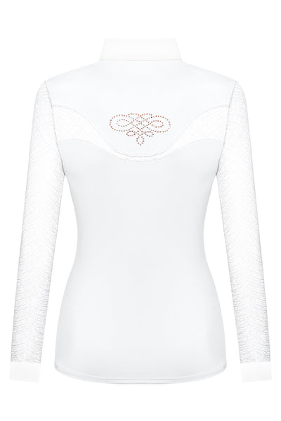 FAIR PLAY CECILE ROSEGOLD LONG SLEEVE COMPETITION SHOW SHIRT