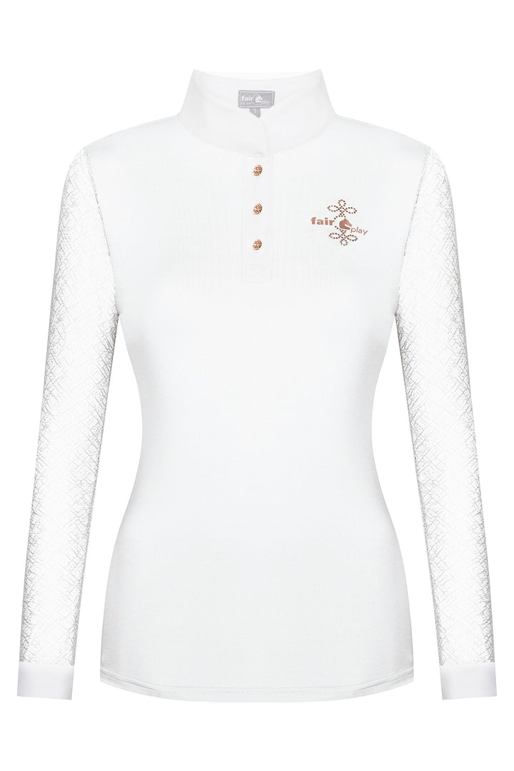 FAIR PLAY CECILE ROSEGOLD LONG SLEEVE COMPETITION SHOW SHIRT