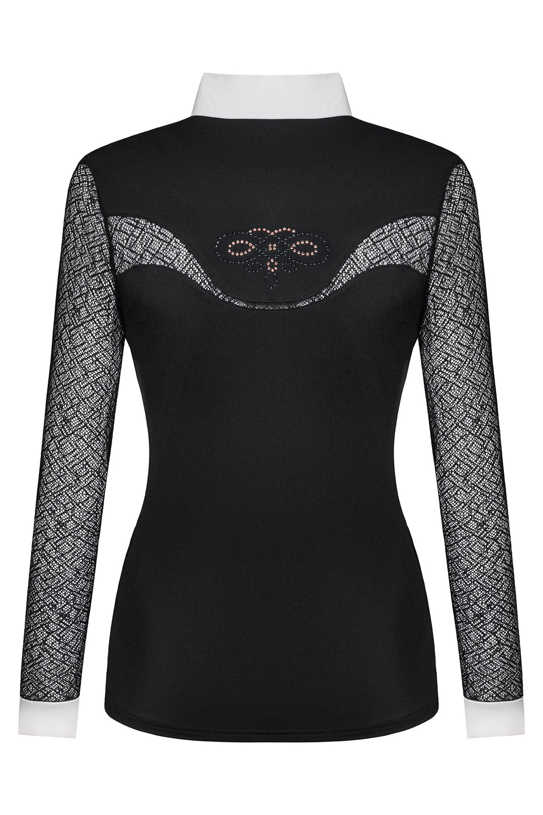 Cécile manches longues Noir Or rose