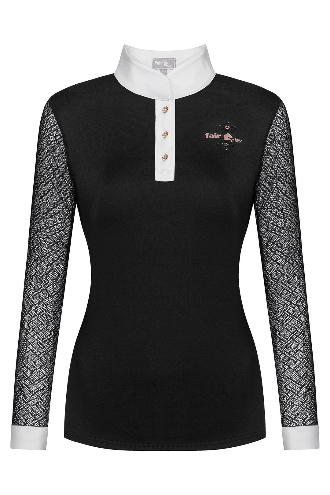 Cecile long sleeve Black Rose gold