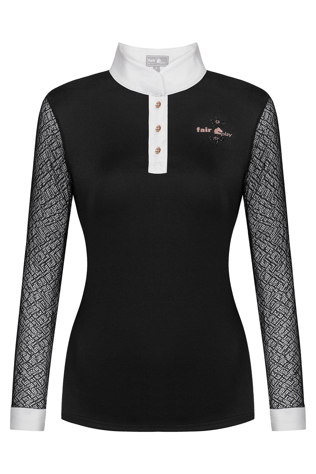 Cecile long sleeve Black Rose gold