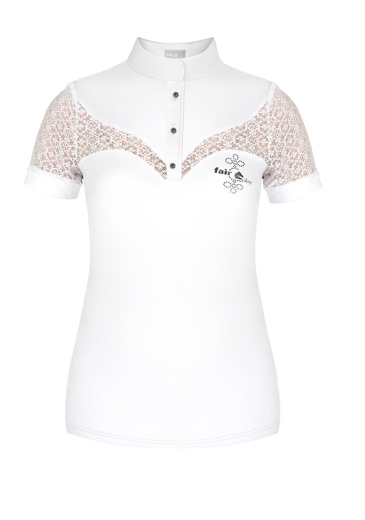Rozzie white show shirt