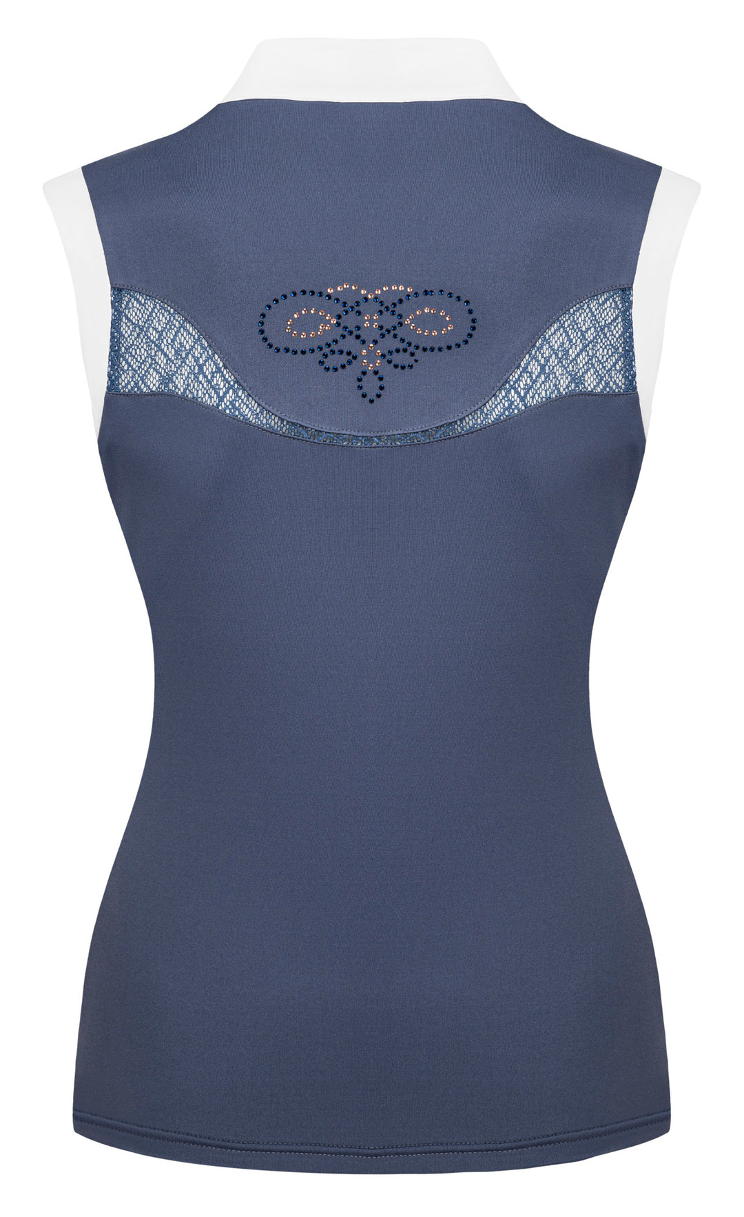 Cécile sans manches Bleu acier 