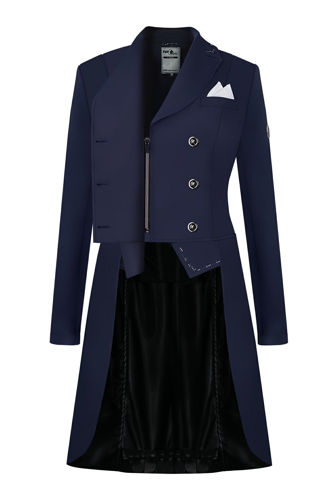 Nadine tail coat Navy / silver