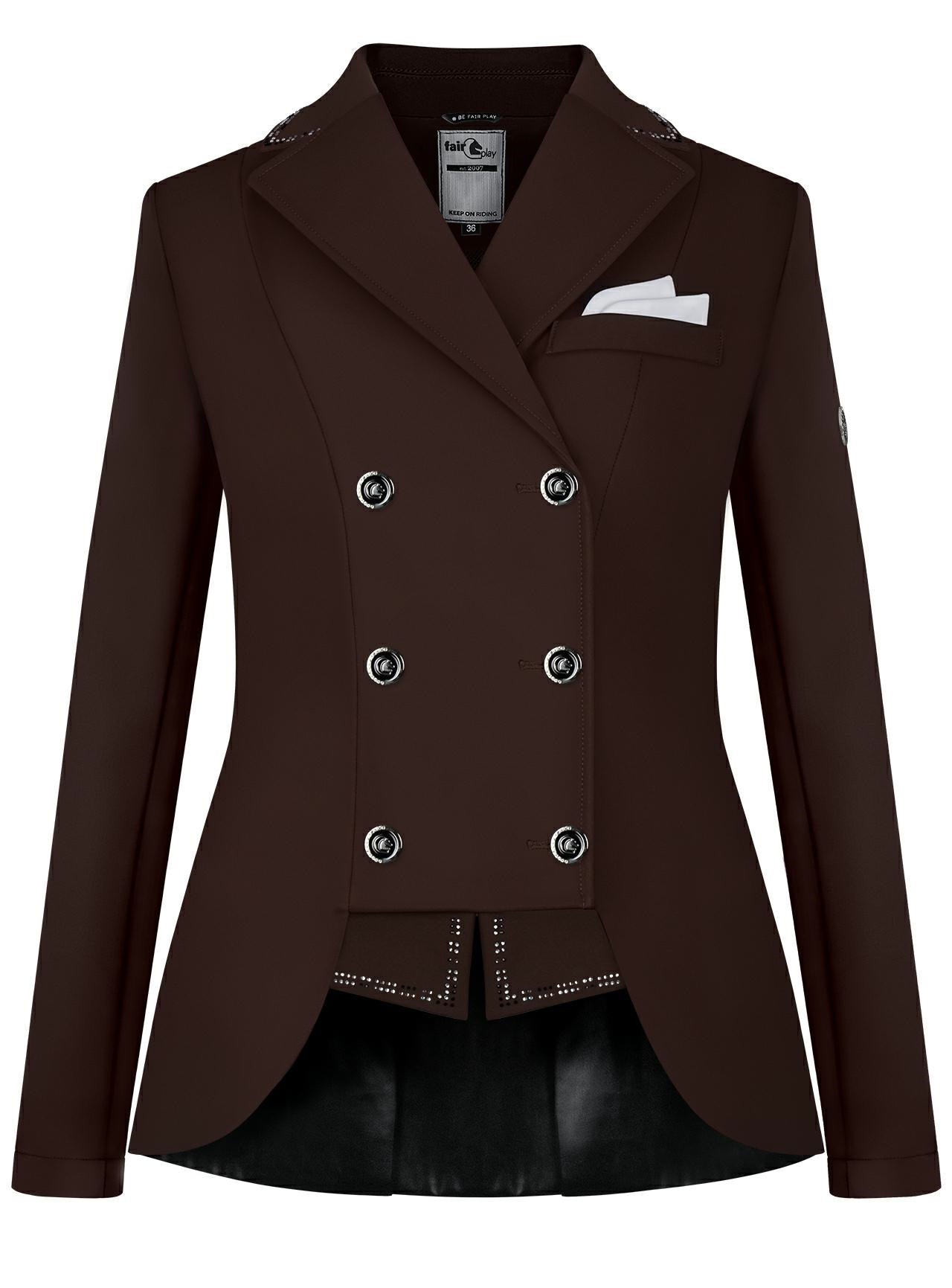 Reiko short tail brown silver