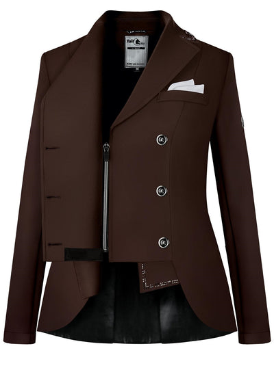 Reiko short tail brown silver