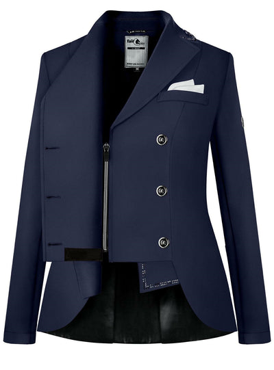 Reiko Navy short tail silver