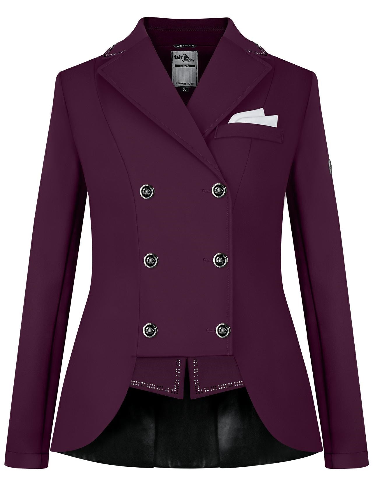Reiko short tail Royal Berry silver
