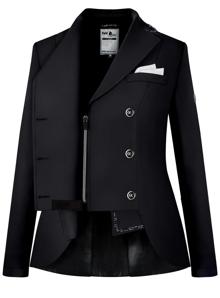 Reiko Black argent queue courte