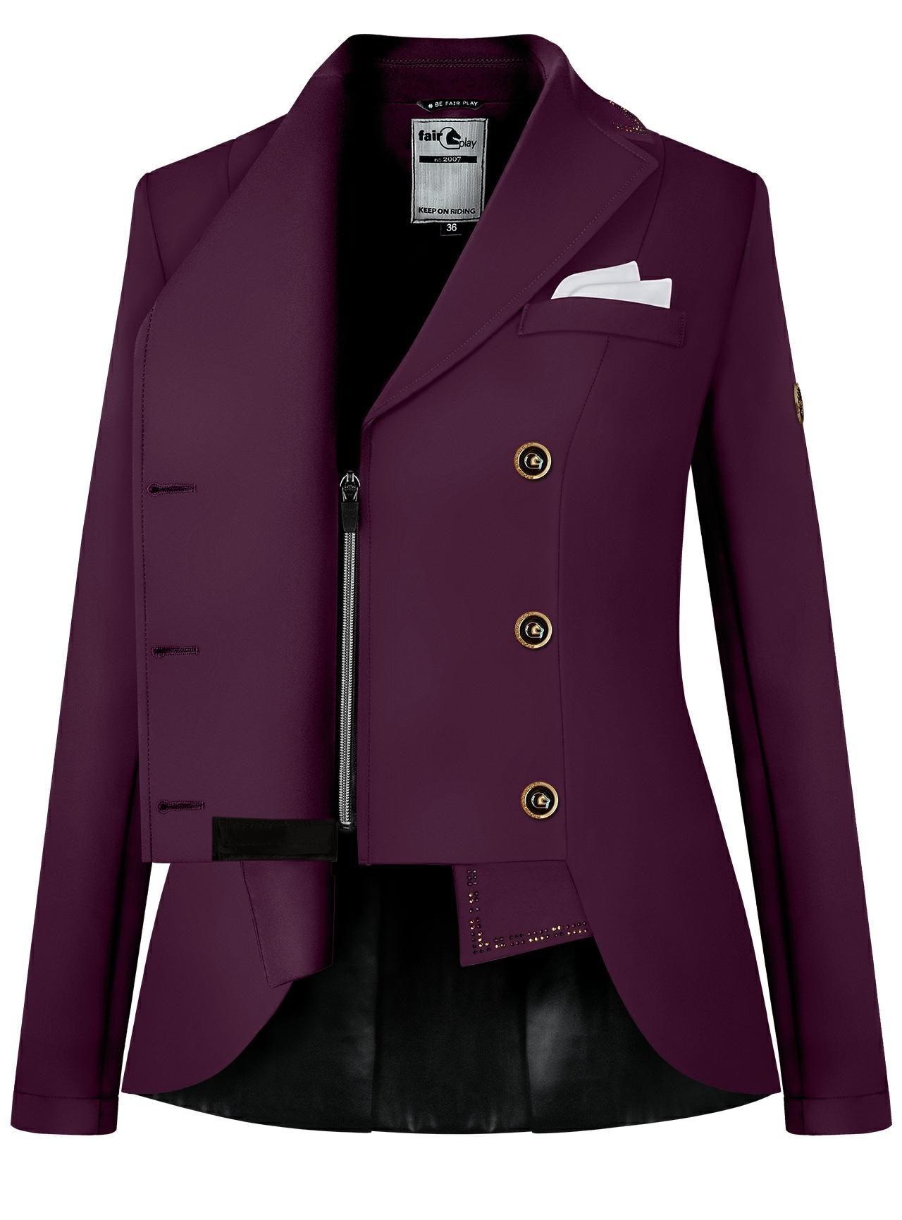 Reiko short tail - Royal berry gold