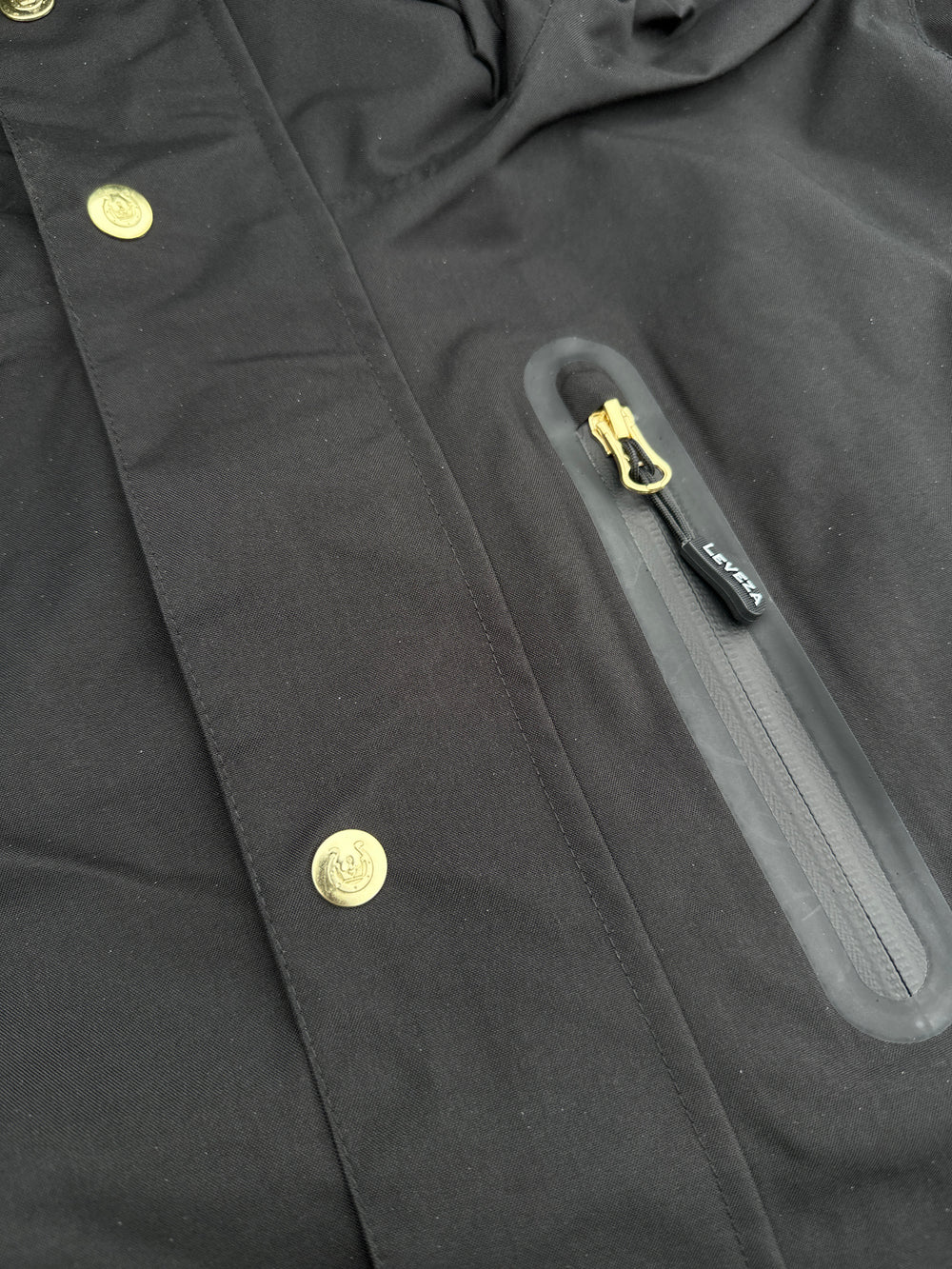 Tofino Waterproof riding Jacket - Black Gold - Leveza