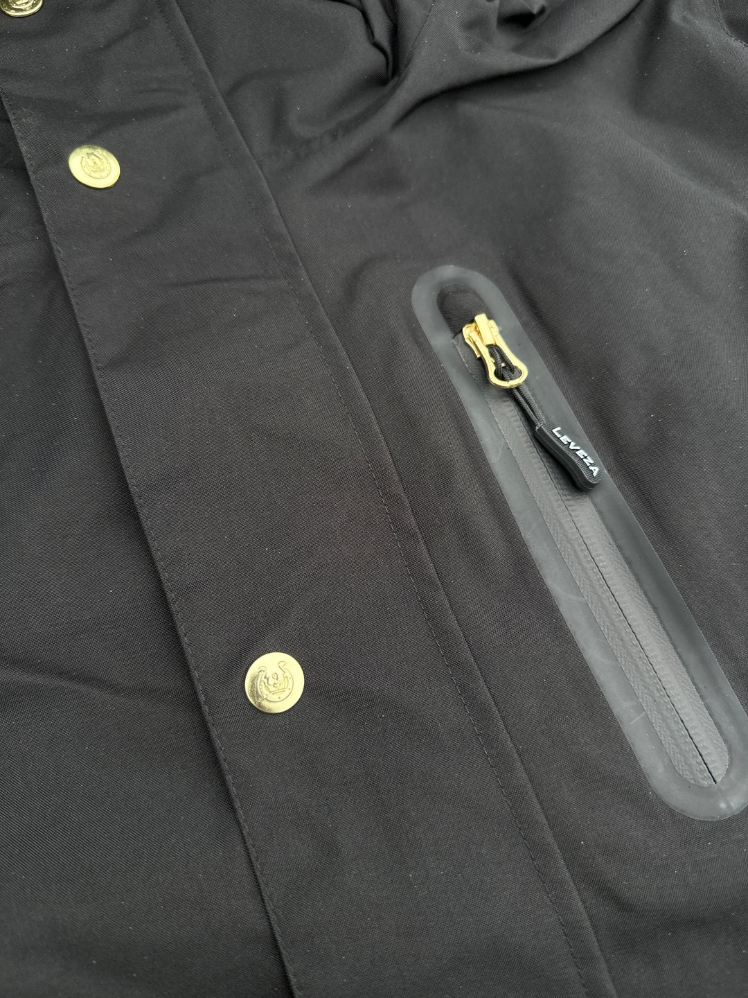 Tofino Waterproof riding Jacket - Black Gold - Leveza