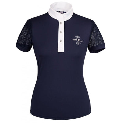 FAIR PLAY CECILE COMPETITION SHORT SLEEVE SHOW SHIRT - Navy