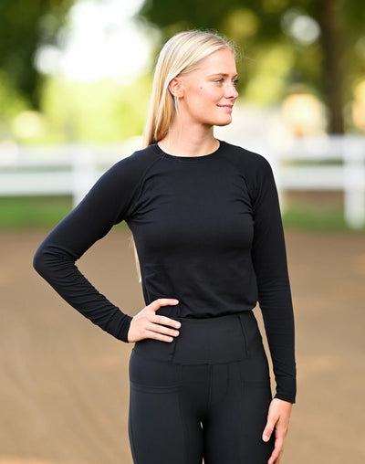 Ela Seamless Long Sleeve - Black