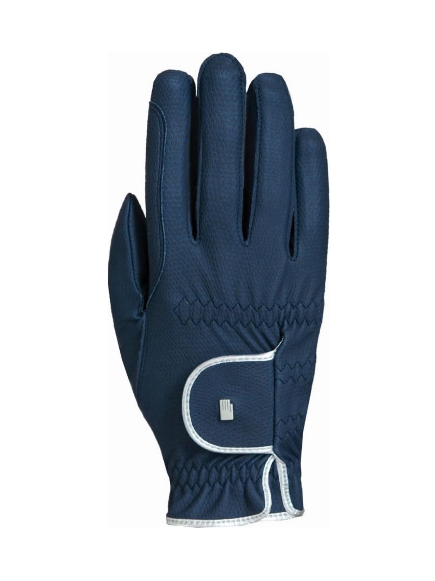 Roeckl Lona Summer Riding Glove - Navy Silver