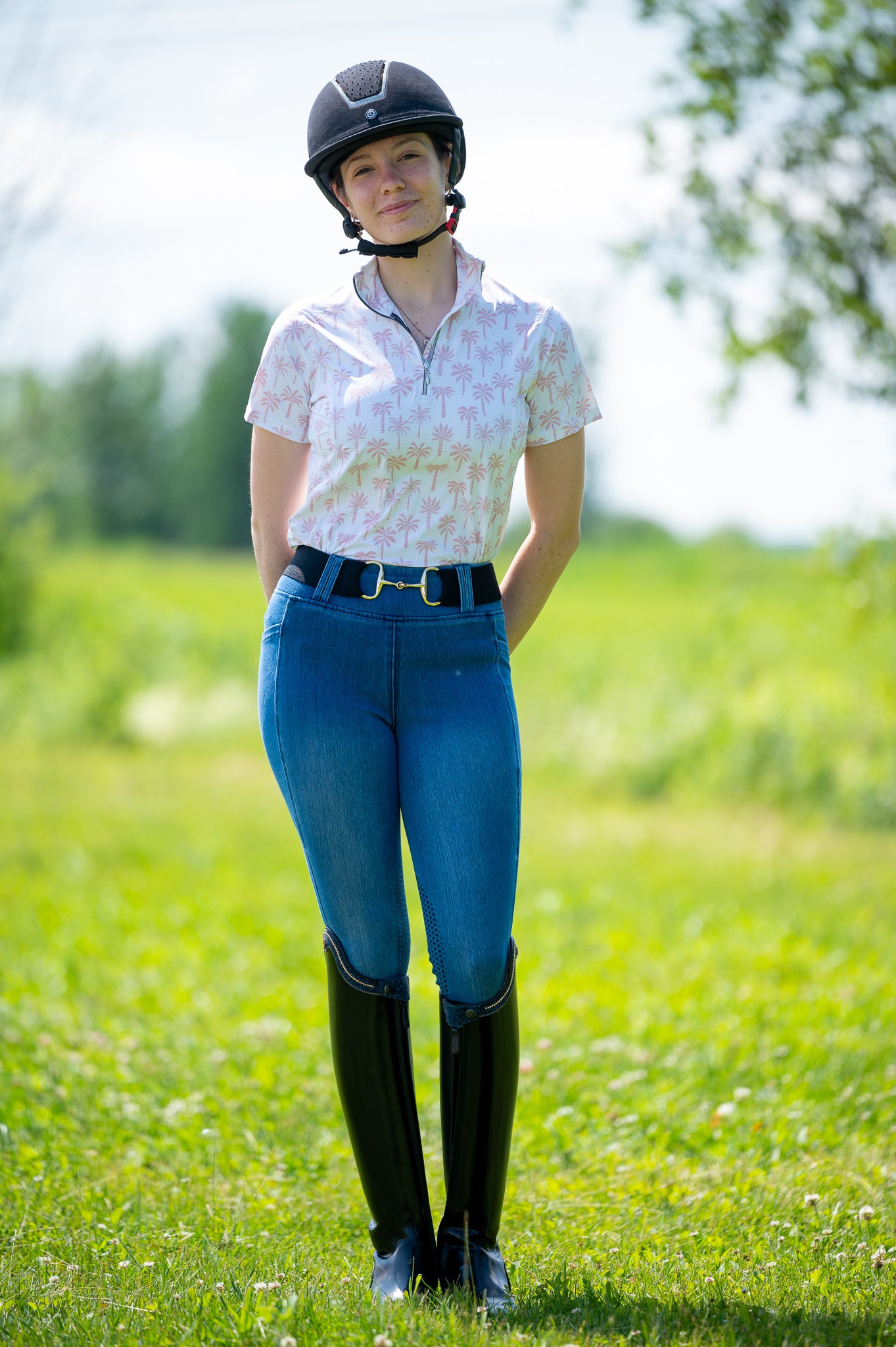 Pink Palm short sleeve