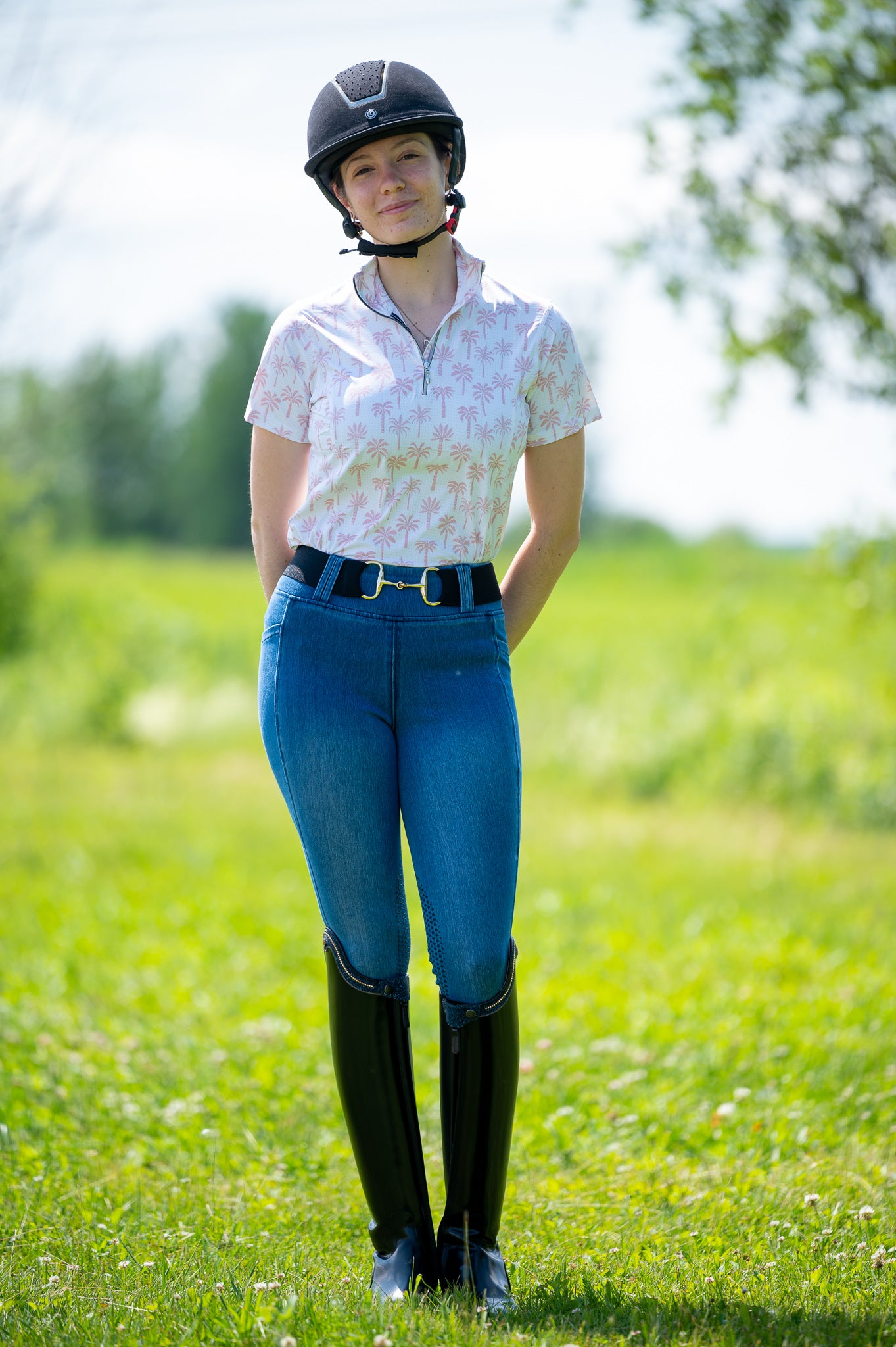 Pink Palm short sleeve - Final Sale