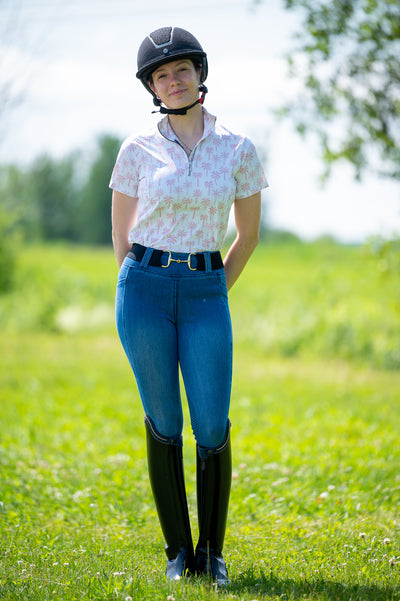 Pink Palm short sleeve
