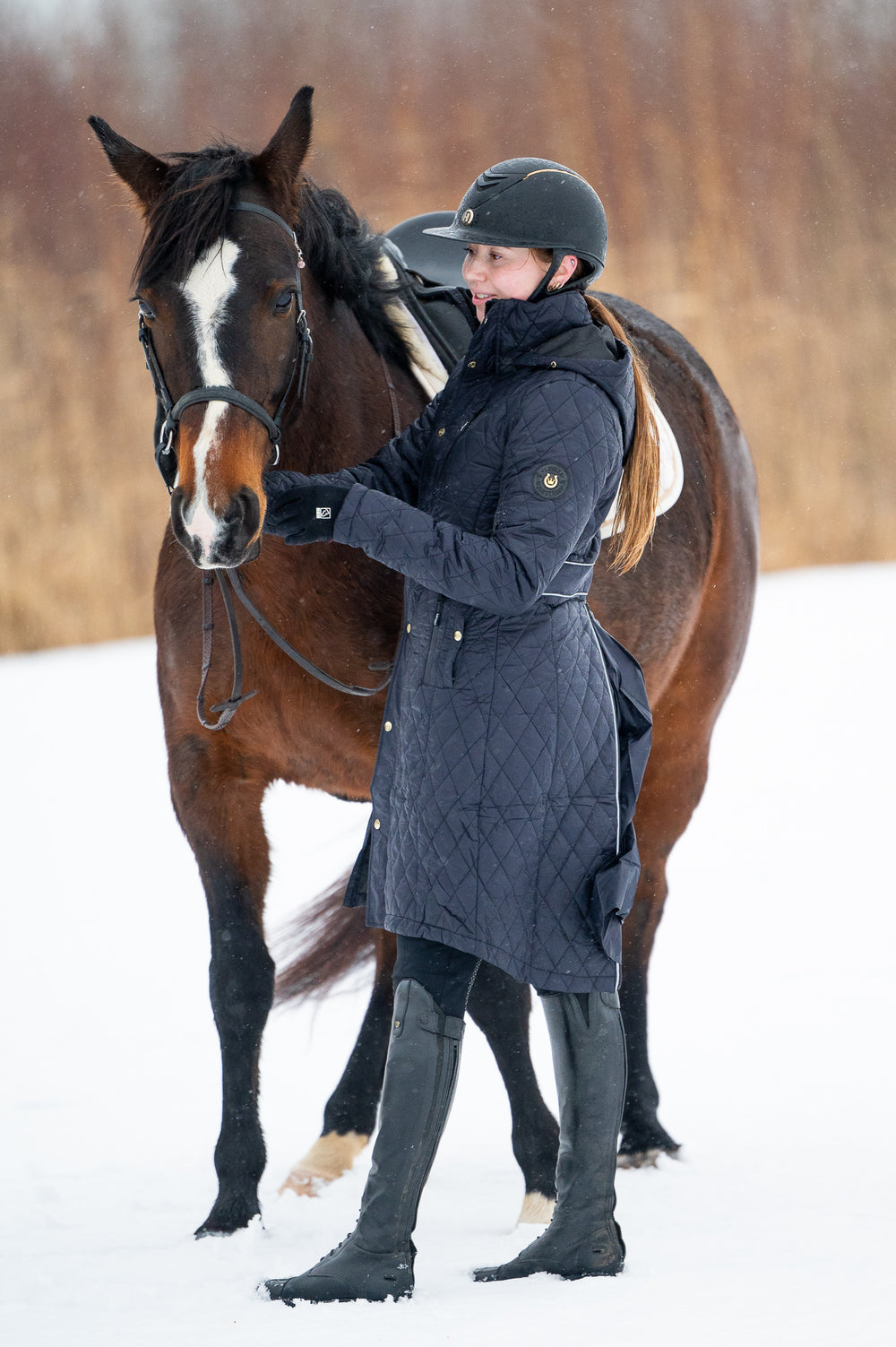 KATMAI long winter jacket NAVY - Leveza