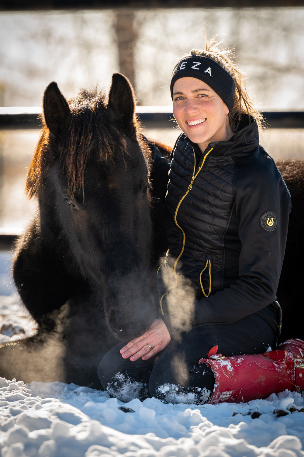 London Hybrid Jacket Black Gold - Leveza