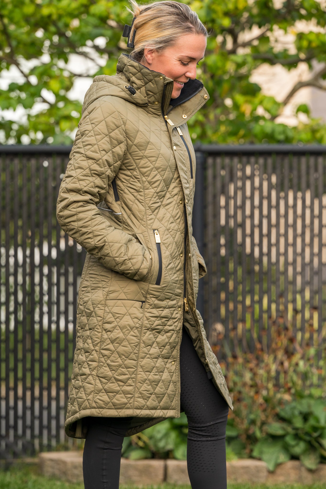 KATMAI winter jacket - OLIVE/GOLD