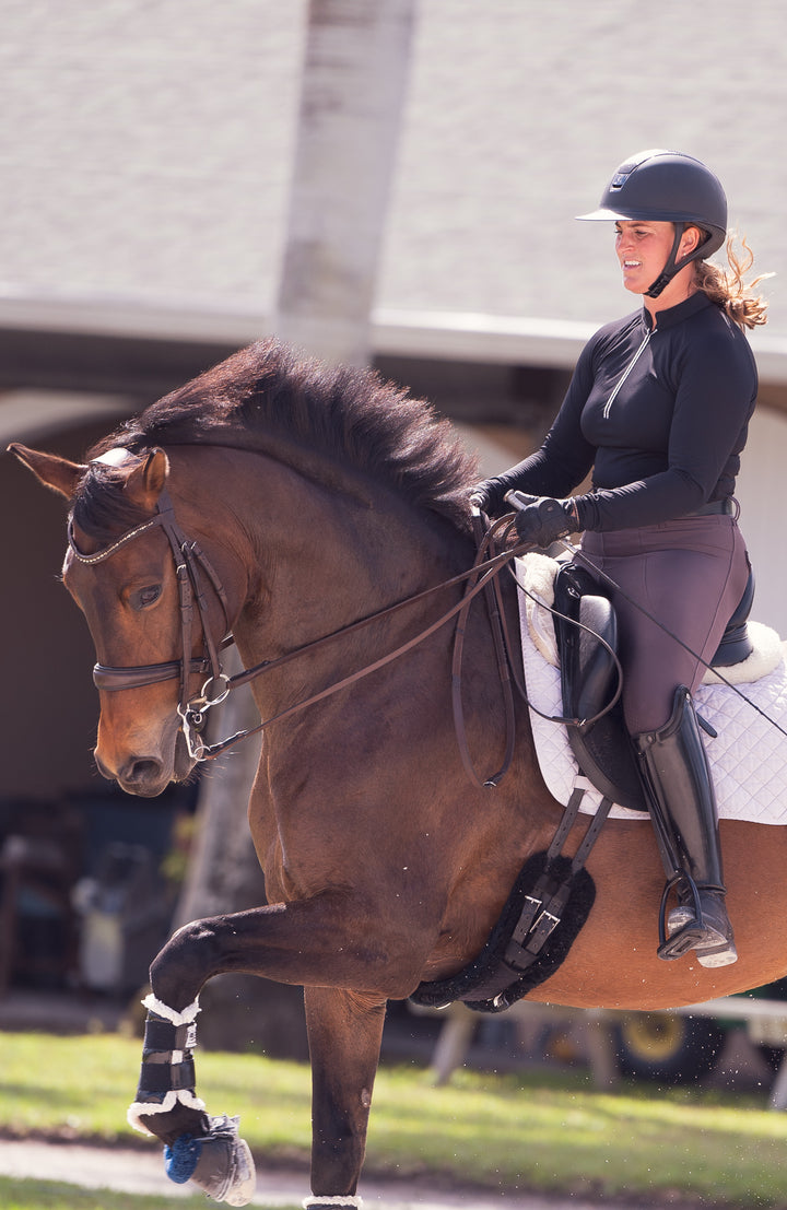 Serenata Mocha plum brown Riding Leggings