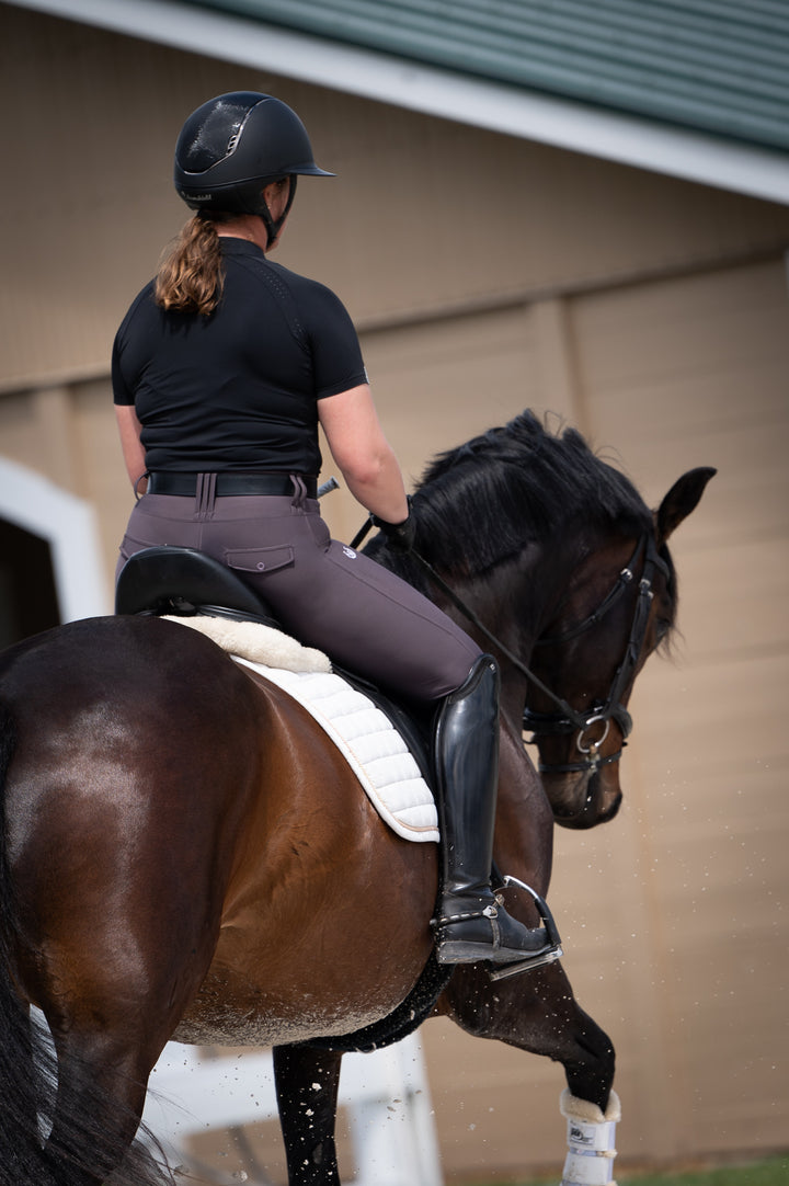Serenata Mocha plum brown Riding Leggings