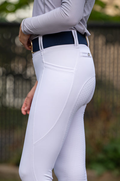 White riding leggings