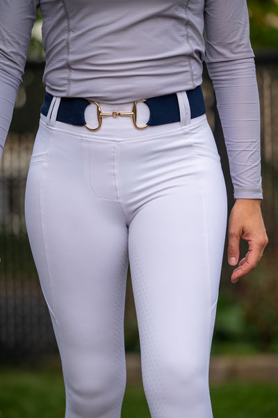 White riding leggings