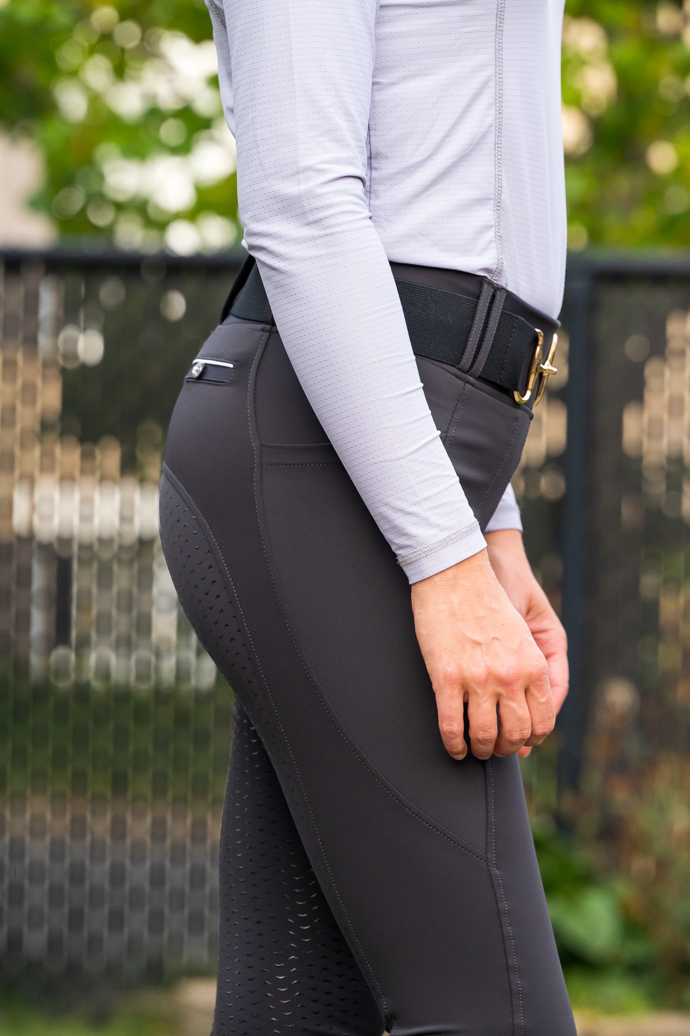 Legging d'équitation gris foncé