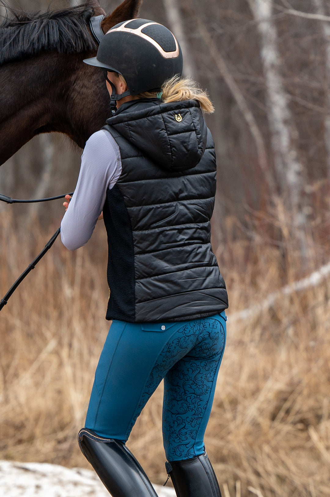 Dahousie Full Seat Summer Breeches - Petrol - Leveza