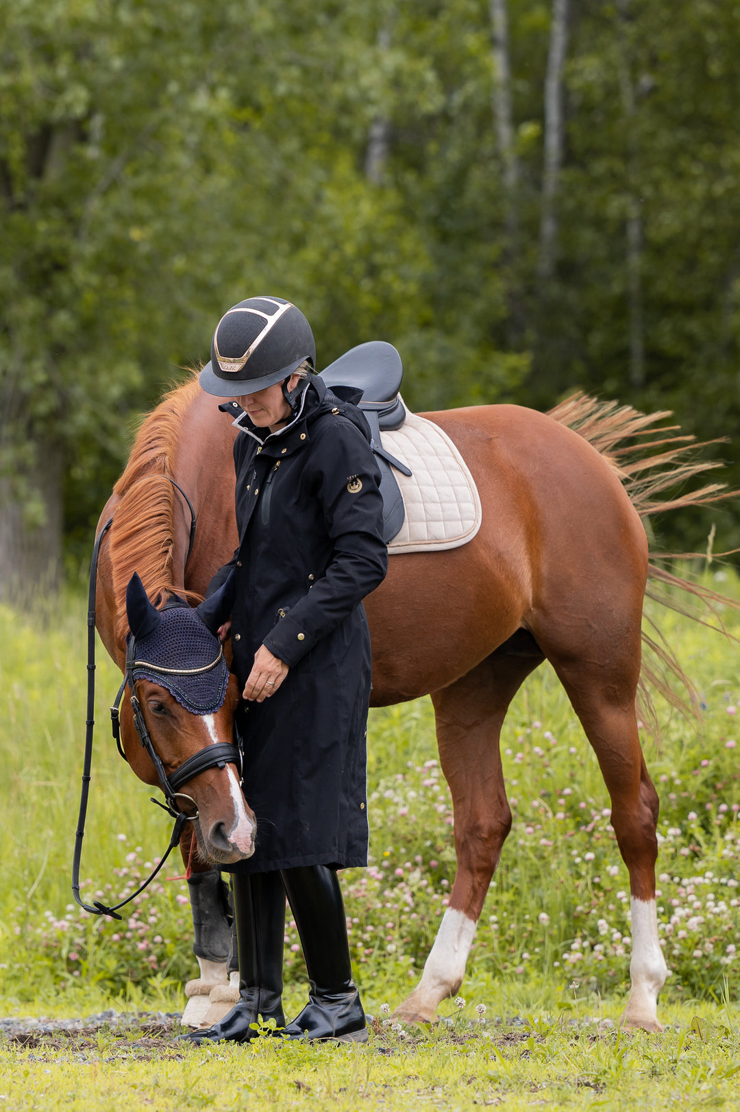 Tofino Waterproof riding Jacket - Black Gold - Leveza