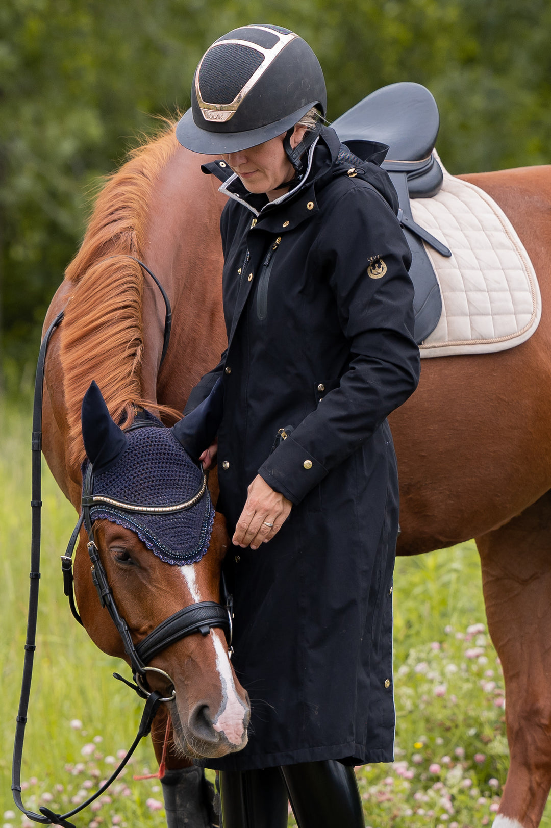 Tofino Waterproof riding Jacket - Black Gold - Leveza