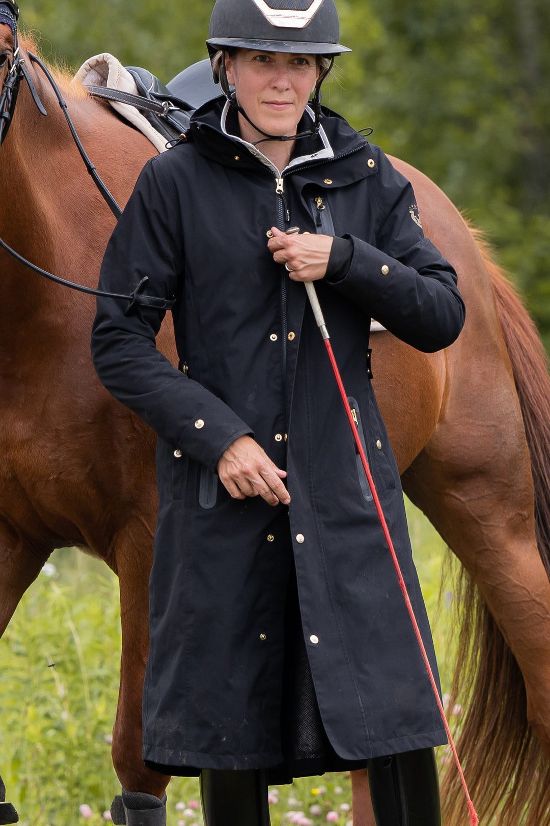 Long Jacket Ladies Equestrian Waterproof Coat Equestrian