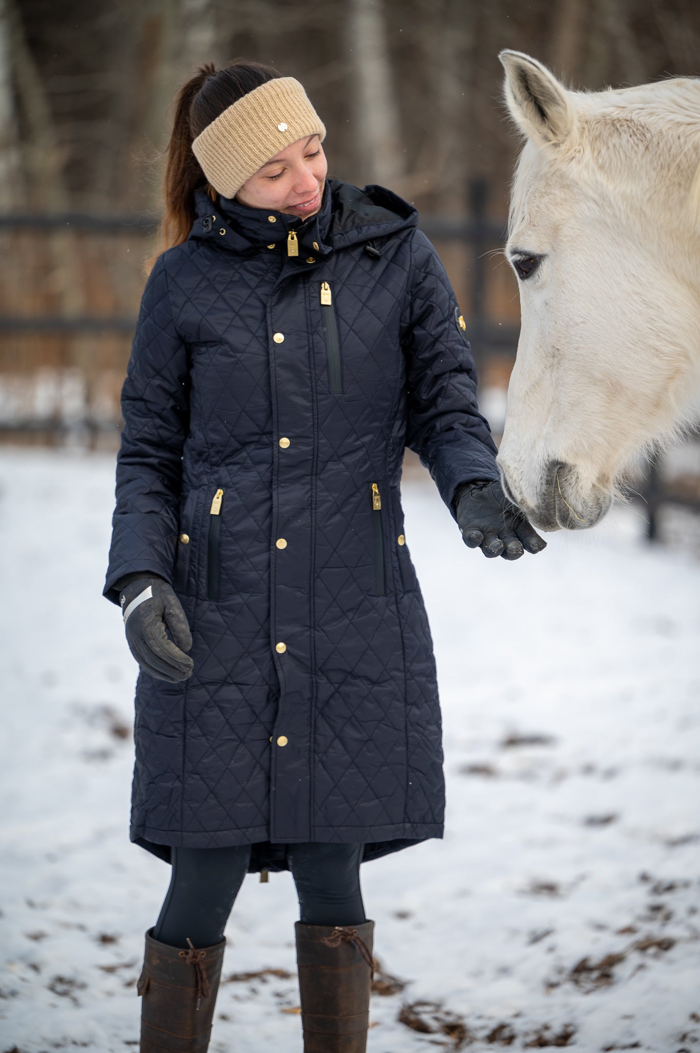 Veste d'hiver longue KATMAI MARINE - VENTE FINALE