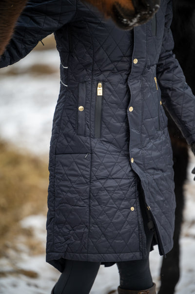 KATMAI long winter jacket NAVY - FINAL SALE