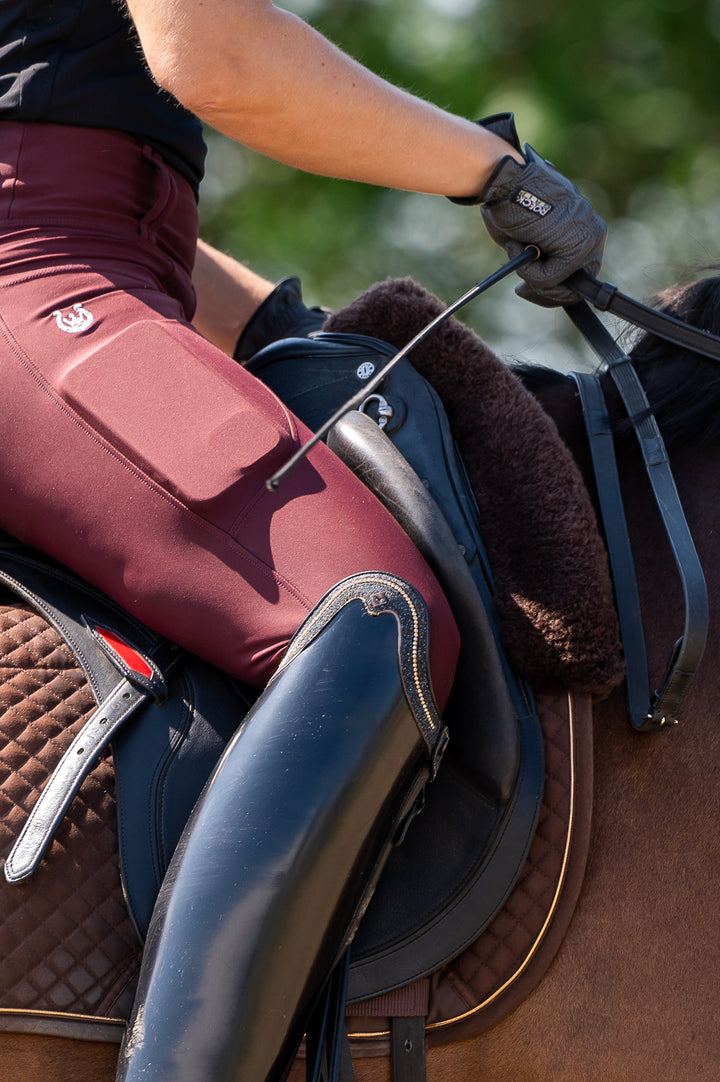 Serenata Burgundy Riding leggings