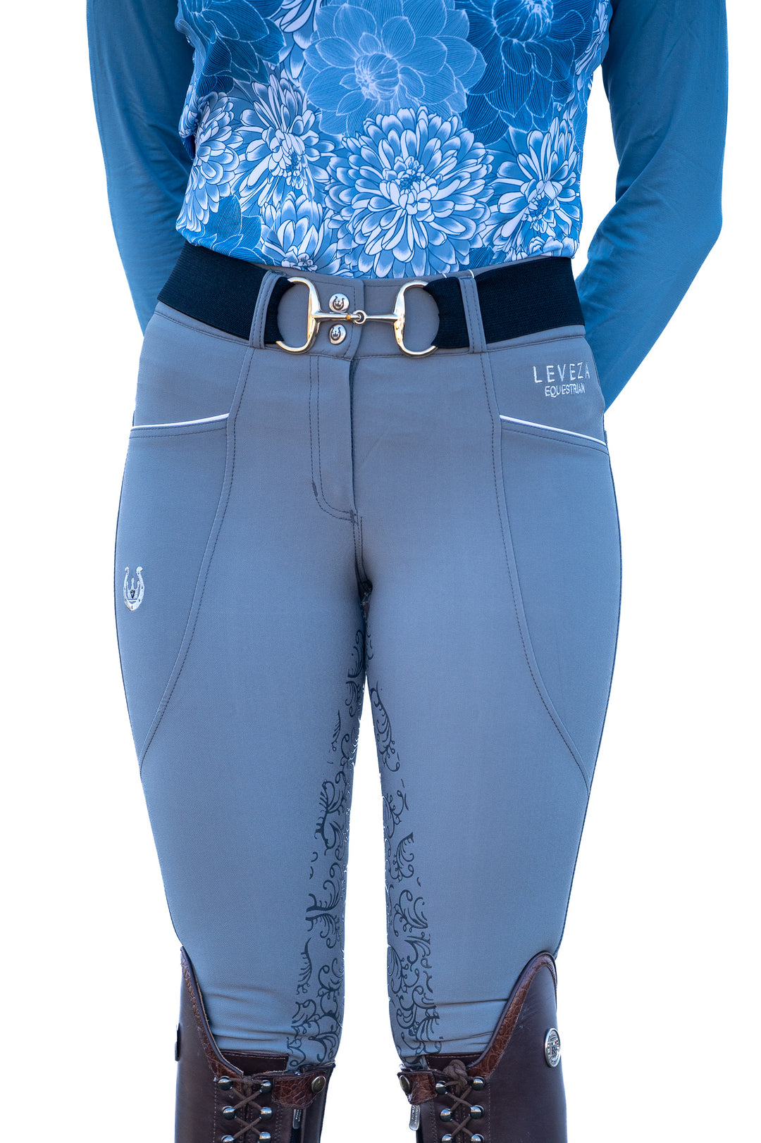 Dalhousie Full Seat Summer Breeches - Grey - Leveza