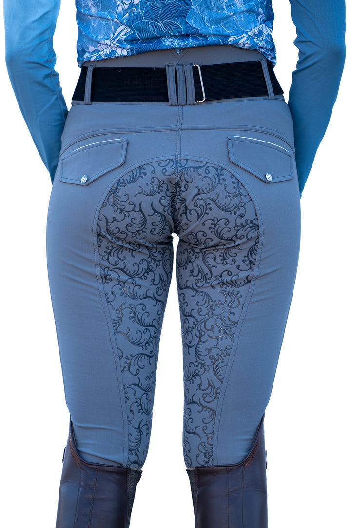 Dalhousie Full Seat Summer Breeches - Grey - Leveza