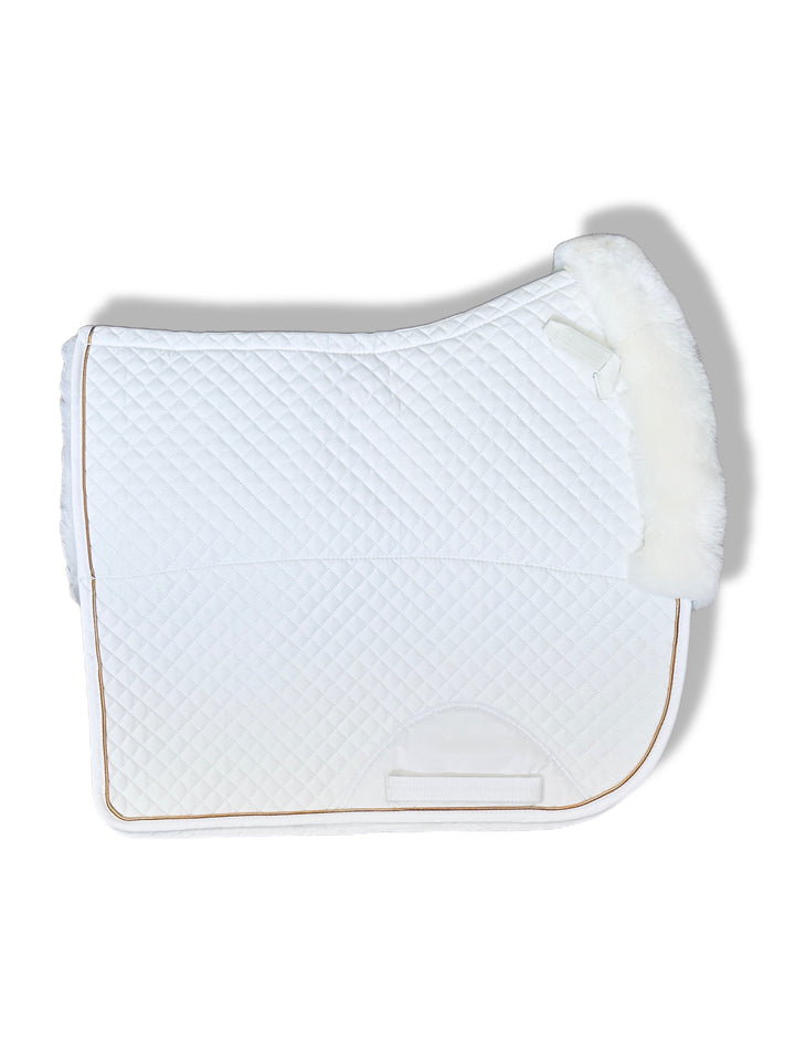White Limited sheepskin pad - Leveza