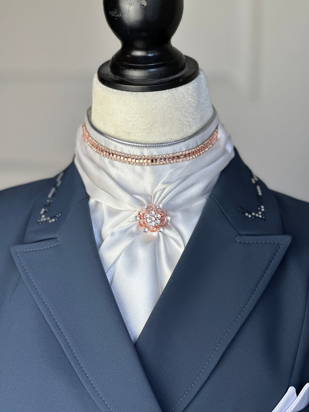 Cravate de cou en or rose