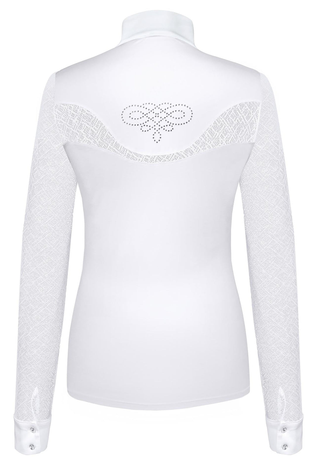 FAIR PLAY CECILE COMPETITION LONG SLEEVE SHOW SHIRT - White - Final Sale