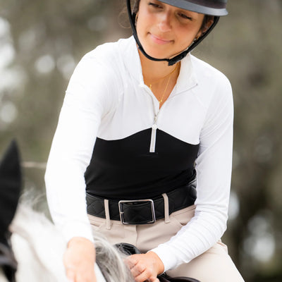 HAUT D'ÉQUITATION DAME - MANCHES LONGUES