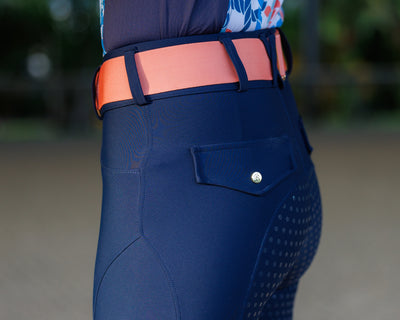The Always Fits Full Seat Breeches in Navy