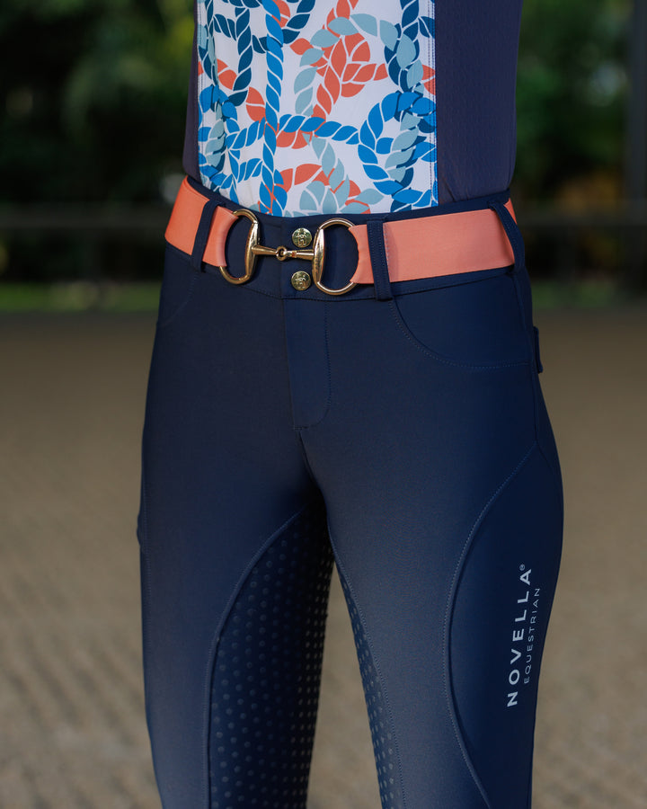 The Always Fits Full Seat Breeches in Navy