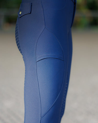 The Always Fits Full Seat Breeches in Navy